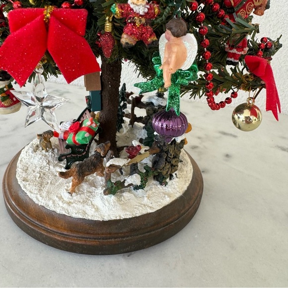 Rare Vintage Holiday Decor Center Piece Christmas Tree Collectible 15”H - Picture 5 of 11